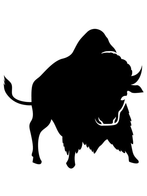 Free Printable Bison Stencils And Templates