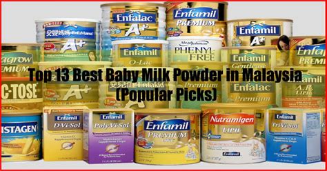 You must choose the right milk powder or baby formula without compromising on baby's healthy development. Top 13 Best Baby Milk Powder in Malaysia (Popular Picks)
