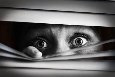 Best Looking Through Window Women Blinds Spy Stock Photos Pictures