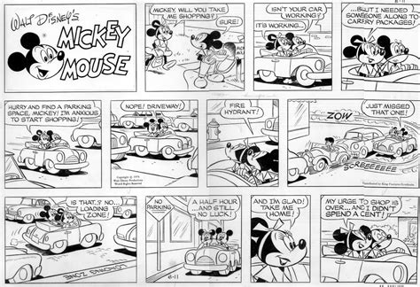 Gottfredson Gonzales Mickey Mouse Sunday Mickey Minnie Parking Car 6 11 1978 In Stephen
