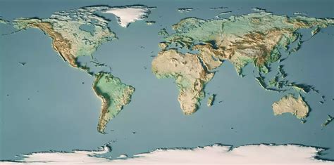 Elevation Map Of Earth