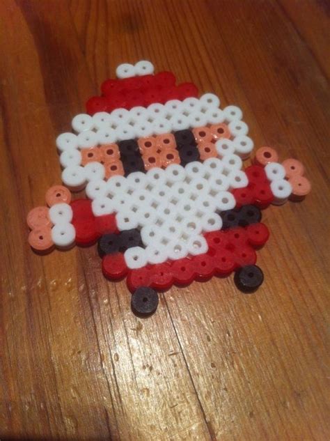Christmas Santa Perler Beads By Erica M Hey Hey For More Cool