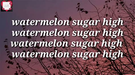 Watermelon Sugarharry Styles Full Lyrics Youtube