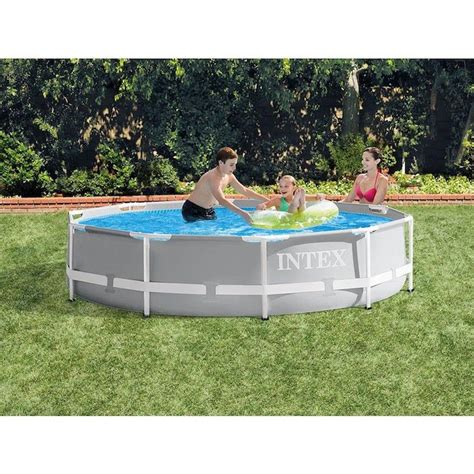 Intex 10 Ft X 10 Ft X 30 In Round Above Ground Pool In The Above Ground