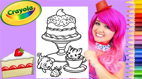 2 kittens on the couch. Coloring Kitty & Puppy Birthday Cake Crayola Coloring Page ...