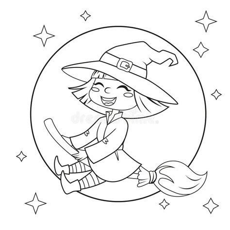 Evil Witch Coloring Page Stock Illustrations 270 Evil Witch Coloring