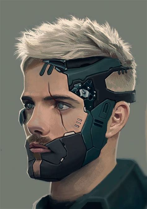 Futuristic Man Art Eriks Shit Cyberpunk Character