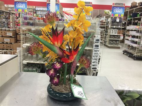 Silk'n splendor (2) wilton (2. Michaels silk floral - tropical arrangement | Tropical ...