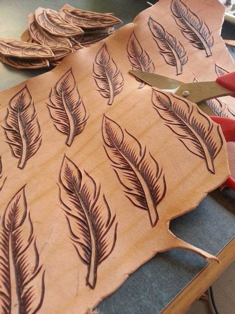 Image Result For Tooling Patterns Feather Keychain Leather Jewelry