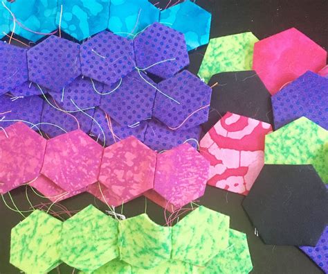 Hand Sewing Hexagons 6 Steps With Pictures Instructables