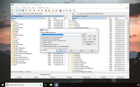 Windows includes by default the windows system explorer to manipulate files an directories. Total Commander Download