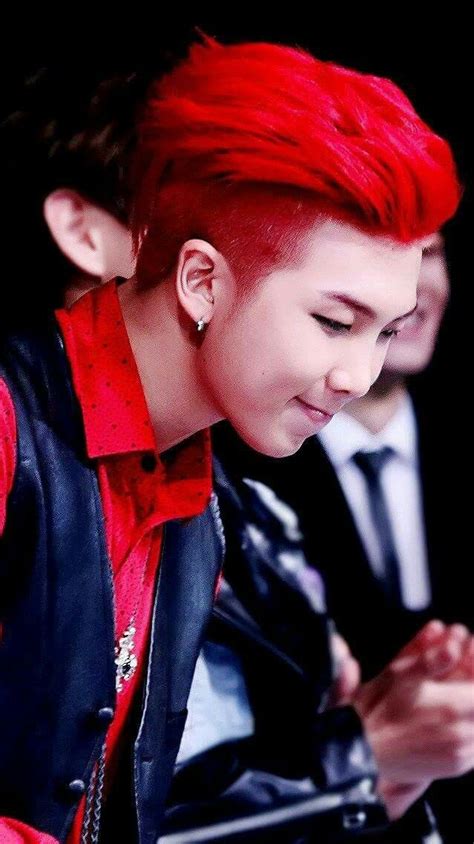 Bangtanboys Redhair Kimnamjoon Monstro Do Rap Namjoon Kim Namjoon