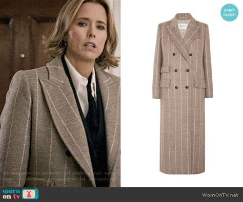 Wornontv Elizabeth’s Long Grey Striped Coat On Madam Secretary Téa Leoni Clothes And