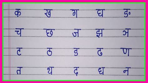 Ka Kha Ga Gha Hindi Alphabet