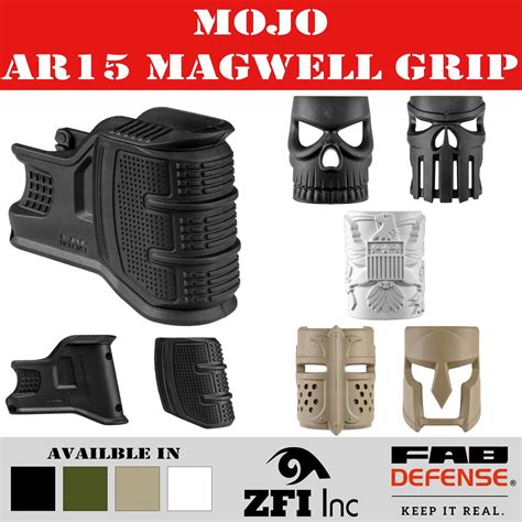 Mojo Kit Fab Defense Ar 15 Magazine Well Grip With Tactical Mask And