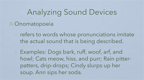 Analyzing Sound Devices