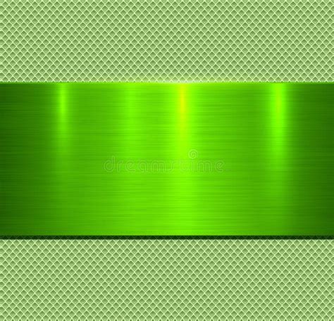 Background Green Metal Texture Stock Vector Illustration Of Smooth