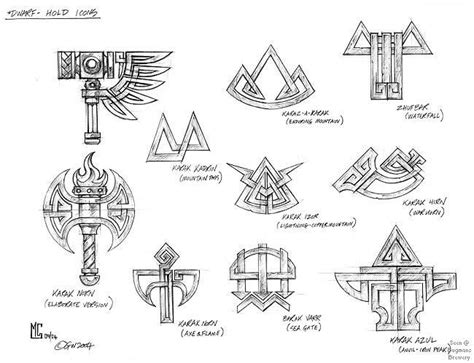 Dwarven Symbols Pattern Dwaven Warhammer Dwarfs Fantasy Dwarf Dwarf