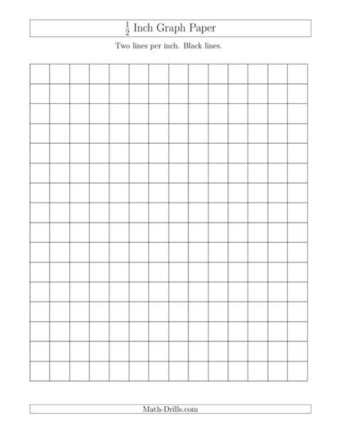 1 2 Inch Graph Paper Printable Free Free Printable Templates
