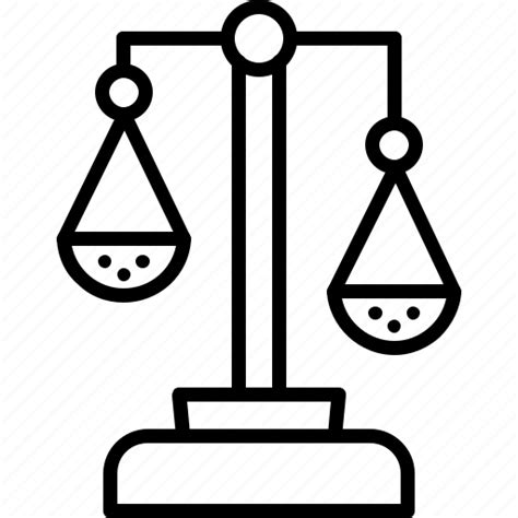 Unbalanced Scales Corrupted Imbalance Justice Unfair Icon