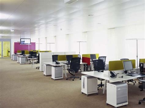 The Open Space Is A Classic Open Plan Office Where A