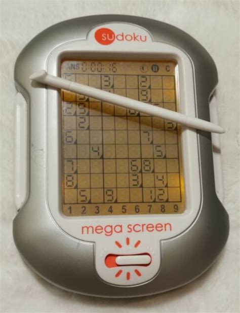Techno Source Sudoku Mega Screen Handheld Device With Pen Works Great