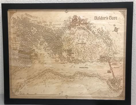 Baldurs Gate Map From Dungeons And Dragons Breakpoint Laser