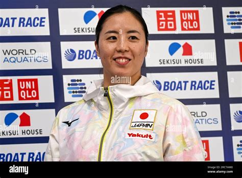 Fukuoka Japan 13th July 2023 Yukiko Inui Of Japan Attends The Press