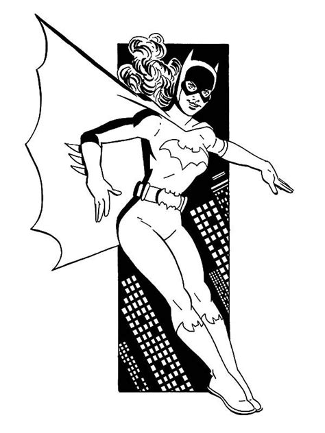 Batgirl Helping Batman Coloring Pages Best Place To Color