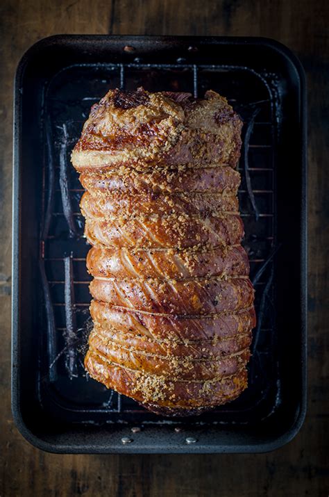 Mix five spice, salt and brown sugar in a small bowl and sprinkle on the meat side. Roasting Pork In A Bed Of Kitchen Foil - Garlic And Herb Pork Roast A One Pot Recipe : This easy ...