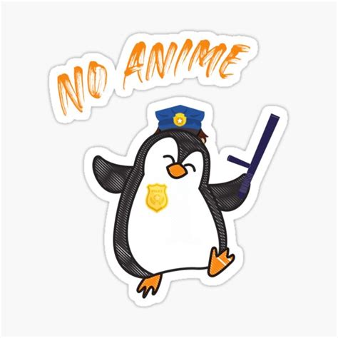 No Anime Penguin Sticker For Sale By Kmf1313 Redbubble