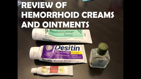 review of hemorrhoid ointments and creams youtube
