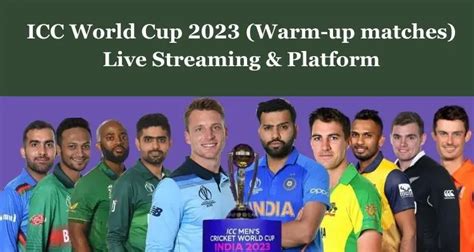 Cricket World Cup 2023 Warm Up Matches Live Streaming Telecast Date