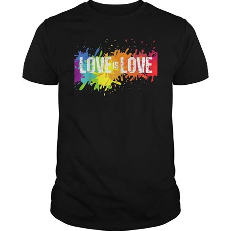gay pride love is love lgbt rainbow flag colors splash t shirt hoodie tank top quotes