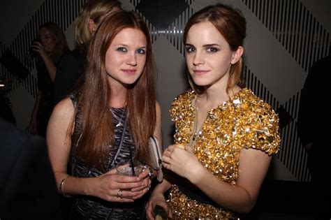 emma watson and bonnie wright burberry event harry potter actresses photo 27575241 fanpop