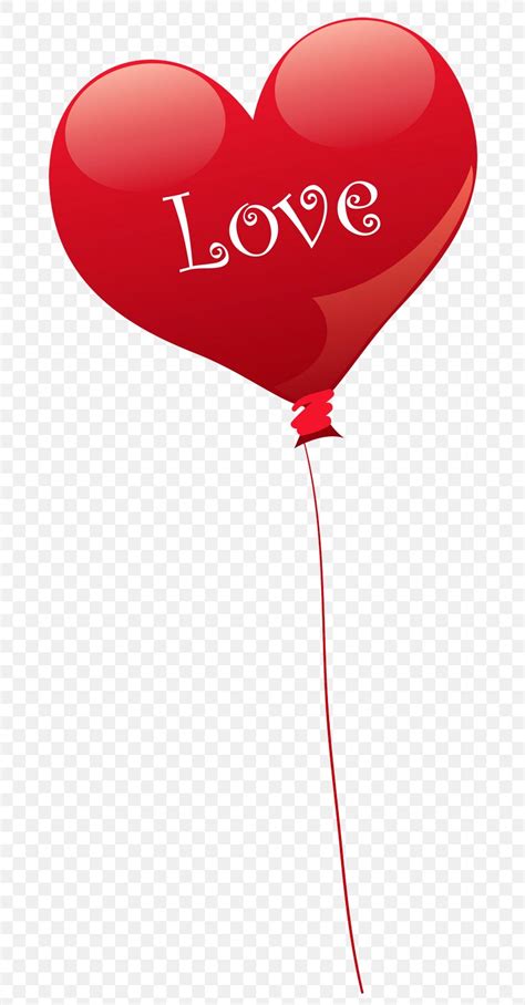 Heart Balloon Valentines Day Clip Art Png 711x1571px Watercolor