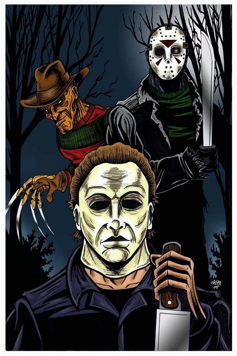 Michael Jason Freddy Horror Chucky Freddy Jason Michael Myers