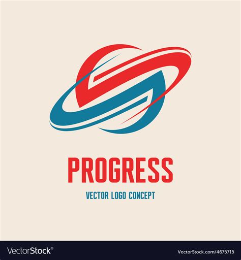Planet Saturn Logo Concept Royalty Free Vector Image
