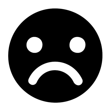 Unhappy Sad Depressed Sad Face Vector Svg Icon Svg Repo