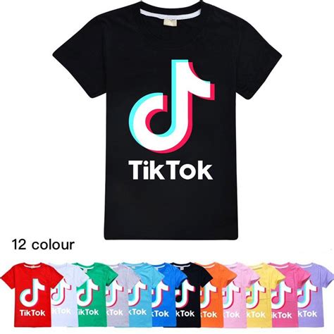 2020 Hot Sales Tiktok App Children Short Sleeved T Shirt Cotton Tshirt