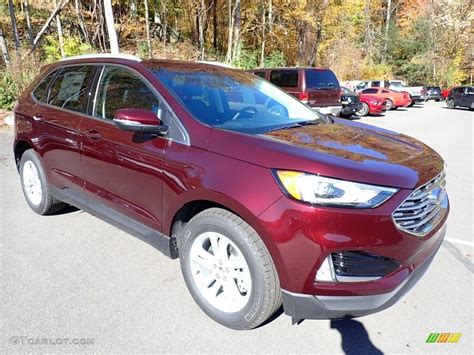 Burgundy Velvet Metallic Tinted 2020 Ford Edge Sel Awd Exterior Photo