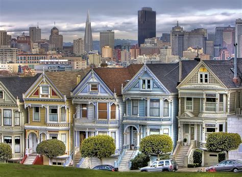 Victorian Houses Of San Francisco Photo One Big Photo