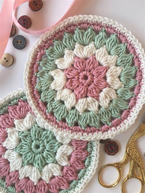 Lullaby Lodge Mandalas For Mum Pretty Crochet Coaster Pattern