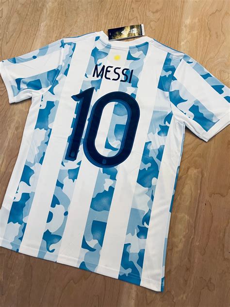 Messi 10 Argentina Camiseta De Fútbol 2021 Etsy