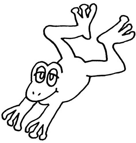 Jumping Frogs Clipart Coloring