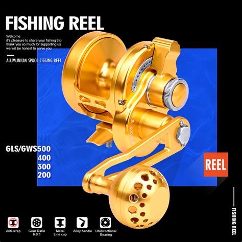 New Jig Fishing Reel Left Hand Aluminum Cnc Machined Series
