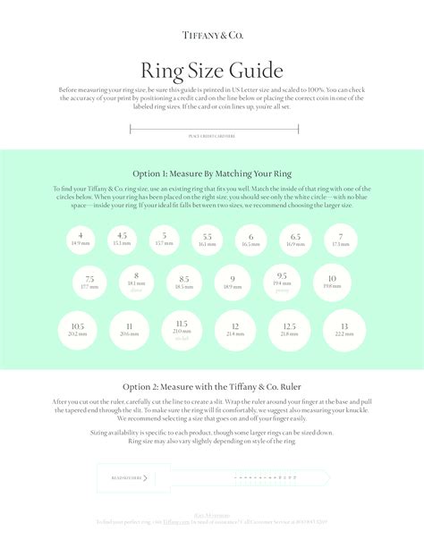 Find Your Ring Size Tiffany And Co · Pdf Filetitle Ring Size Chart