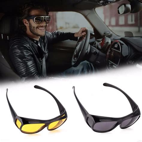 men women sunglasses unisex hd vision yellow polarized sunglasses night vision goggles car