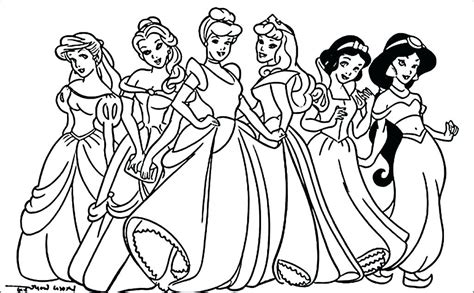 Disney Princess Coloring Pages Pdf At Getdrawings Free Download