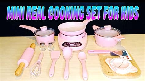 Mini Real Cooking Set For Kids Unboxing Tutorial Guide Youtube